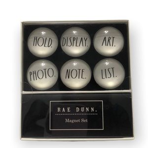 Rae Dunn 6 Piece  Dome  Magnet Set